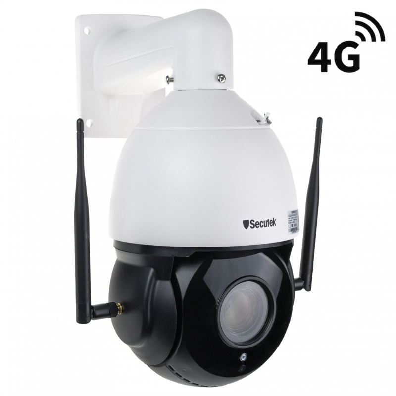 Forgó 4G PTZ IP kamera Secutek SBS-NC79G-30X napelemes töltéssel - 5 MP, 30x zoom
