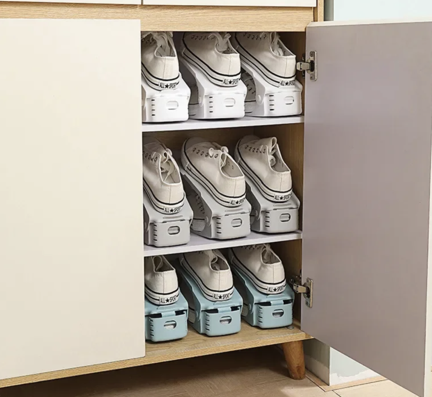 Schuh-Organizer für den Schrank, blau