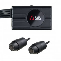 Dupla Full HD kamerarendszer D2P-WiFi autóhoz vagy motorkerékpárhoz - 2 kamera, LCD kijelző