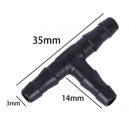 T spojka pro 4/7mm zavlažovací hadice