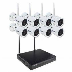 WiFi kamerový systém Secutek SLG-WIFI3608DE8FE200 - 8x2Mpix kamera, NVR