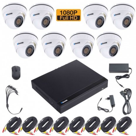 Kamerový set Secutek XVR2008DB20 - 8x kamier, 1080P 