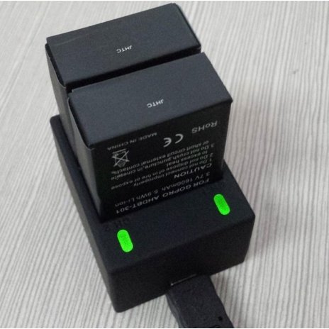 USB nabíječka na 2 baterie do GoPro kamer 