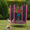Plum Junior trampoline & Enclosure-Pink 4,5ft