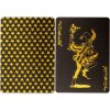 Plastové pokrové karty čierne/zlaté Poker Deck