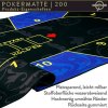 Poker podložka čierno-modrá 200x90cm rolovacia v obale