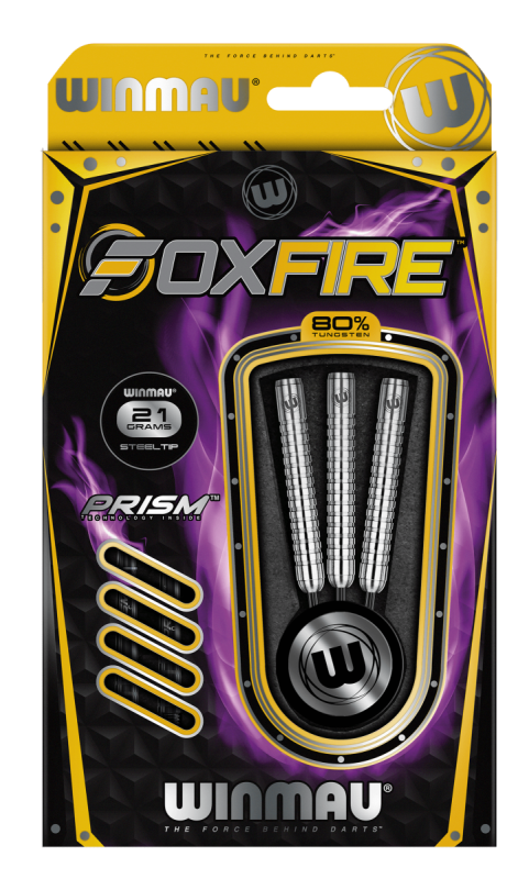 Set šípky Winmau Foxfire 80% 24g steel