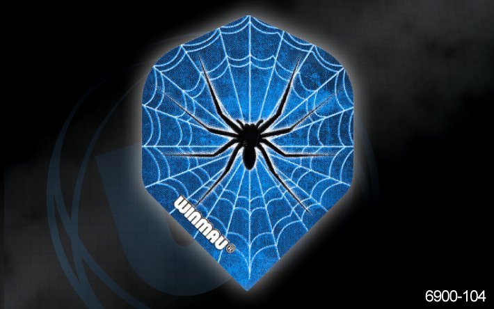 Letky na šípky Winmau Mega Standard Blue Spider