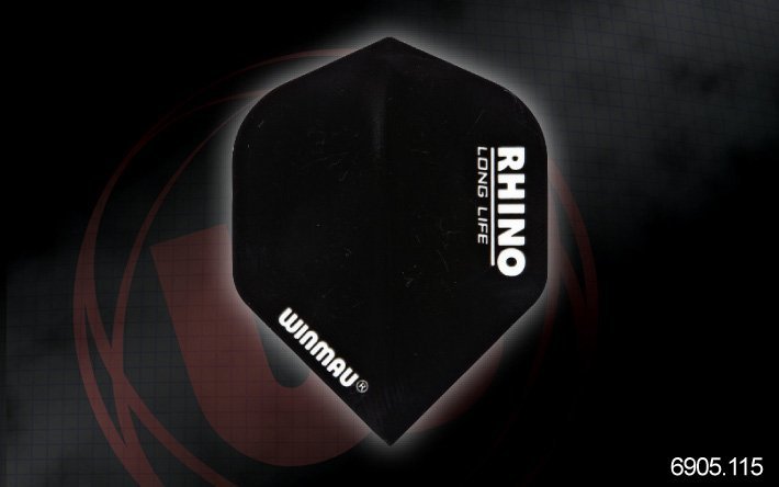 Letky na šípky Winmau Rhino Black 3ks