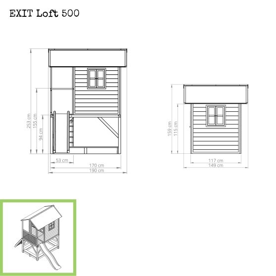 Domček EXIT Loft 500