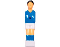 Modrý hráč pre detský stolný futbal tyč 13mm