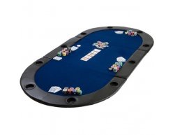 Poker podložka skladacia Monaco modrá
