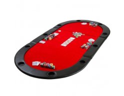Poker skladacia podložka Monaco červená