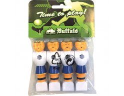 Buffalo hráči na stolný futbal 16mm 4ks modrí