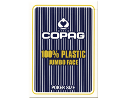 Pokrové karty COPAG PKJ JUMBO 100% plastové modré