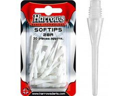 Hroty na šípky soft Harrows Dimple biele 30 ks/bal 26mm