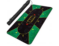 Poker podložka čierno-zelená 200x90cm rolovacia v obale