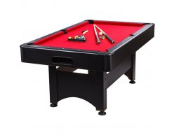 Biliardový stôl ARIZONA BLACK / RED 6ft - s príslušenstvom