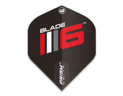 Letky na šípky Winmau Prism Delta Blade 6 logo, čierne 3ks