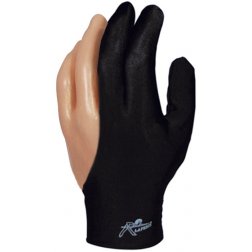 Rukavica na biliard Laperti Velcro XL čierna