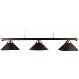Biliardová lampa Leather Lux 3 Black 150cm