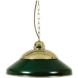 Biliardová lampa Solo Green Brass 45cm