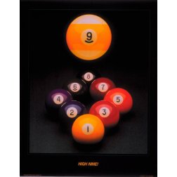 Plagát biliard - High Nine 61x76