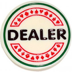Žetón na poker Dealer Button 6cm