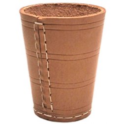 Kožený pohár na kocky Dice Cup 10cm / 8cm priemer