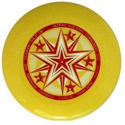 Frisbee disk UltiPro Five Star žltá 175g