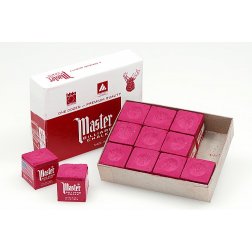 Biliardová krieda na tágo MASTER RED 1ks