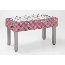 Stolný futbal GARLANDO Exclusive Tartan Deep Pink