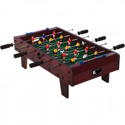 Mini stolný futbal JUNIOR s nožičkami hnedý