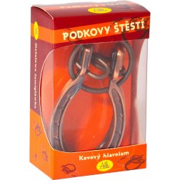 Kovový hlavolam Podkovy šťastia