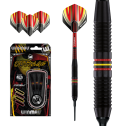 Set šípky Winmau OUTRAGE 18g soft Brass