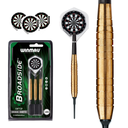 Šípkový set soft Winmau Broadside Classic Brass 18g