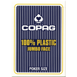 Pokrové karty COPAG PKJ JUMBO 100% plastové modré