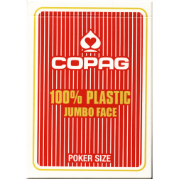 Pokrové karty COPAG PKJ JUMBO 100% plastové červené