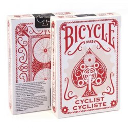 Karty Bicycle Cyclist červené