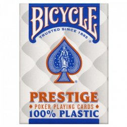 Karty Bicycle PRESTIGE 100% plastové modré