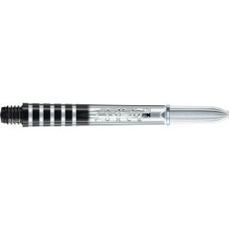 Násadky na šípky Winmau Prism force dlhé priesvitné čierne