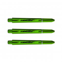 Násadky na šípky Winmau Prism plastic priesvitné zelené dlhé