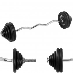 MOVIT® Obojručná činka 120cm 66.5 kg