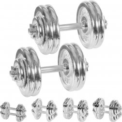 MOVIT® Chrómové činky 2x 25 kg
