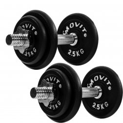 MOVIT® 2x 10 kg Sada liatinových činiek