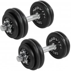 MOVIT® 2x 15 kg Sada liatinových činiek