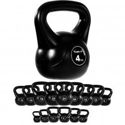 MOVIT® 4kg Kettlebell činka čierna