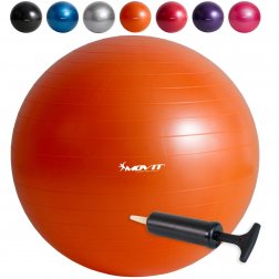 MOVIT® Gymnastická lopta s ručnou pumpou 75 cm oranžová