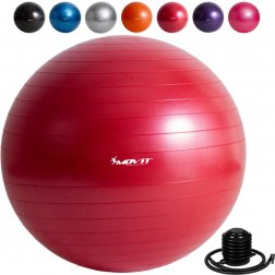 MOVIT® Gymnastická lopta s nožnou pumpou 85 cm červená