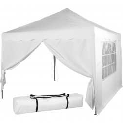 INSTENT BASIC skladací pavilón 3x3m biely, 2 bočné steny
